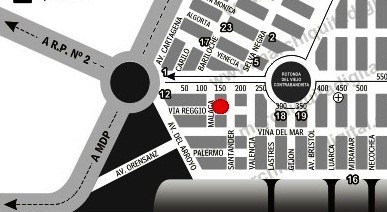 Via Reggio 222 Mapa